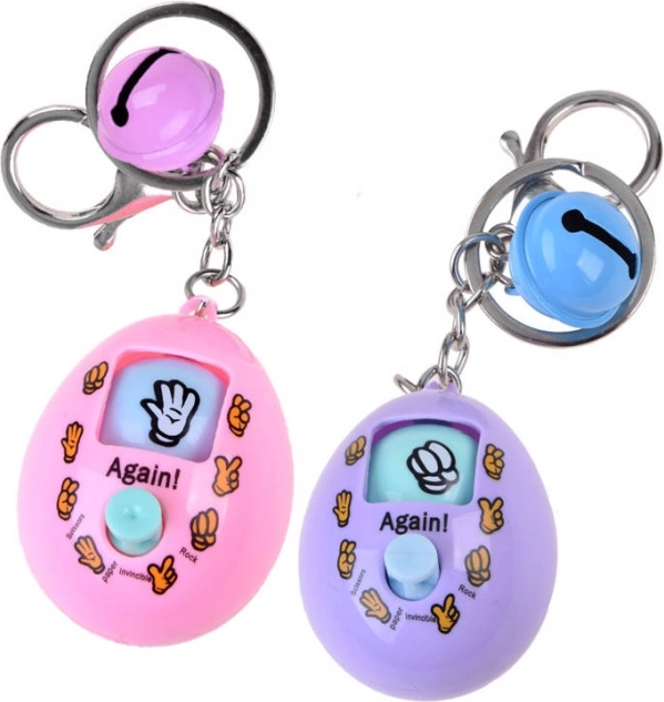 Elektronski obesek v obliki jajca z igro kamen–škarje–papir – Obesek