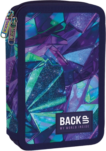 Dvo-komorni šolski peresnik z opremo BackUP Crystal