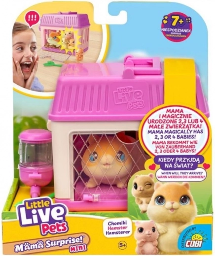 Figurica Little Live Pets – Mama presenečenja Mini hrček