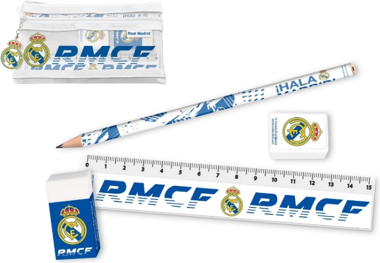 Pisarski komplet v etuiju Real Madrid (5 delov)