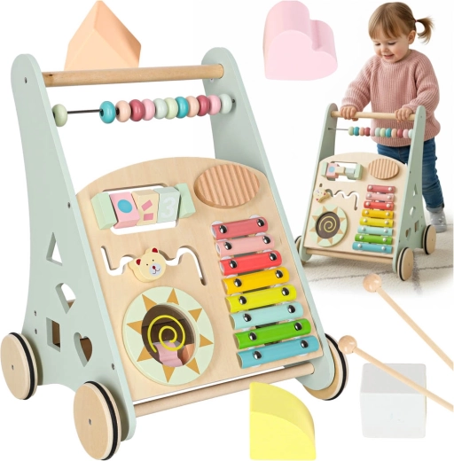 lesen hodilnik potiskalnik z aktivnostmi in abakom, moder