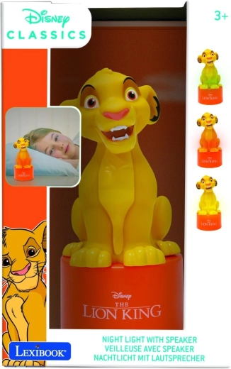 Lexibook nočna lučka z zvočnikom Levji kralj Simba