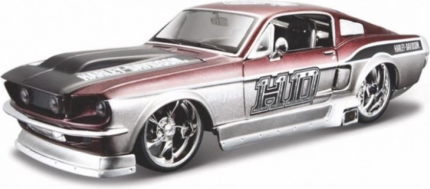 Zbirateljski model avtomobila FORD MUSTANG GT 1967 1:24 – licenca HARLEY-DAVIDSON