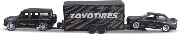 Maisto Design Team Haulers Mercedes-Benz G-Class in 1988 BMW 3 Series M3 1:64
