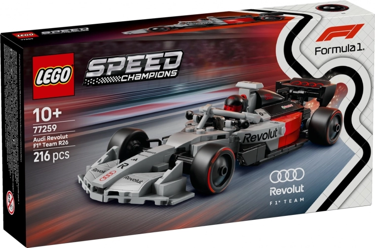 LEGO Speed Champions – dirkalnik AUDI Revolut F1 Team R26