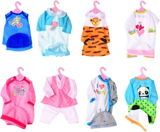Oblačilo za dojenčka 38–40 cm – 8 vrst