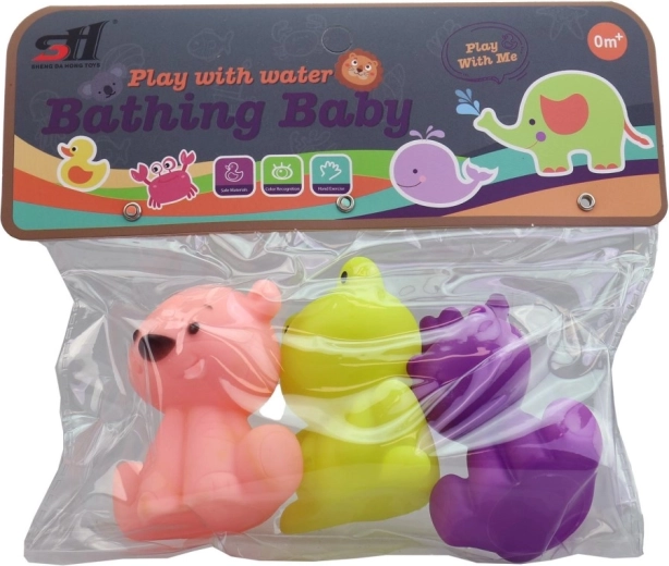 Brizgajoče živali za v kopel, komplet 3 kos