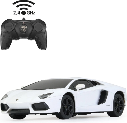 Radijsko vodeni avto Lamborghini Aventador 1:24, bel