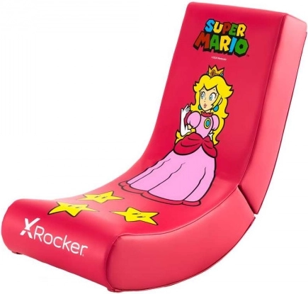 Otroški talni igralni stol X Rocker Super Mario Peach