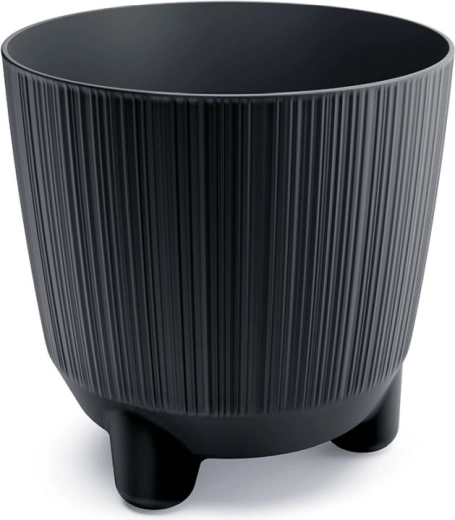 Cvetlični lonček z nogicami RYFO N 19,5 cm antracit