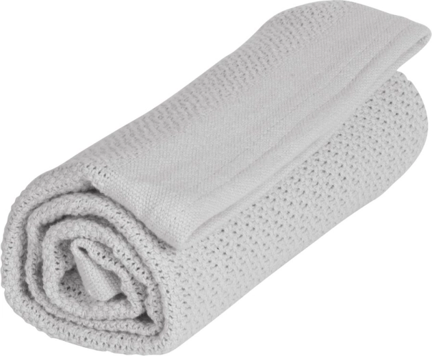 Vinter & Bloom odeja Soft Grid Organic dove grey