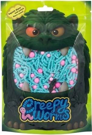 STNUX Creepy Worms senzorični črvčki rožnato-modri