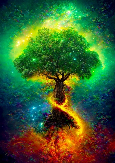 Uživajte Uganko Seversko Drevo Življenja 1000 Kosov