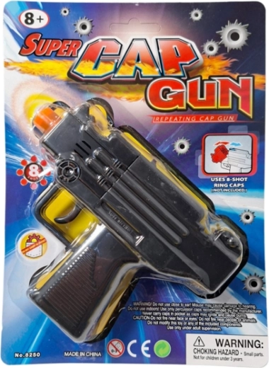 Plastična otroška pištola na kapice (8 strelov)