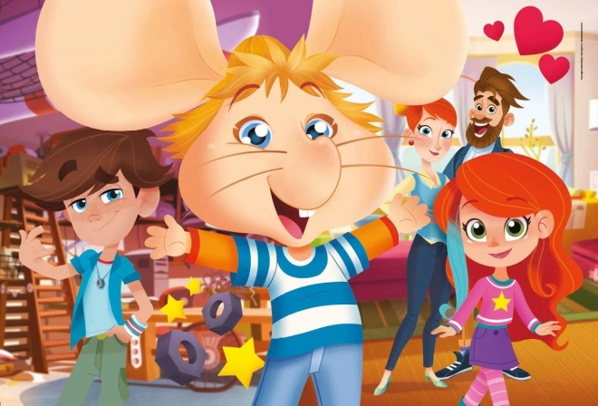 Sestavljanka CLEMENTONI Mišek Gigio MAXI 60 kosov