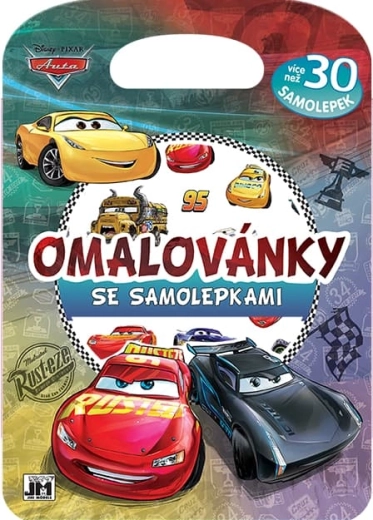 Pobarvanke z nalepkami Avti