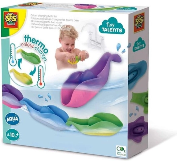 SES Creative Tiny Talents ribice za kopel, ki spreminjajo barvo