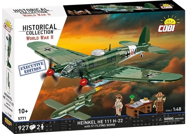 Komplet kock COBI Heinkel He 111 H-22 z letečo bombo V1 (1:48)