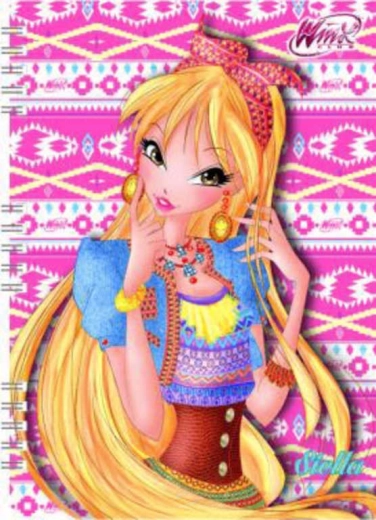 Beležnica A5 WinX Club 120 strani s spiralno vezavo – 1 kos