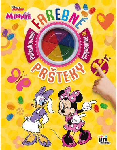 barvite prstne barve s knjižico Minnie Mouse