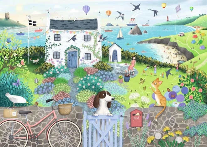 Ravensburger sestavljanka Koča na obali 1000 koščkov