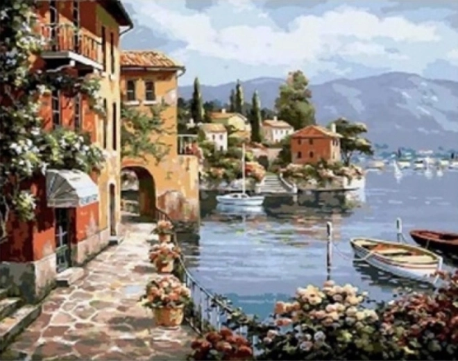 Norimpex slikanje po številkah Slikovita obala 40 × 50 cm