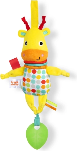 Bright Starts Pull, Play & Boogie glasbena raztegljiva žirafa na C-obročku