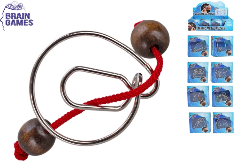 Kovinski miselni izzivi Brain Games – komplet 8 različic