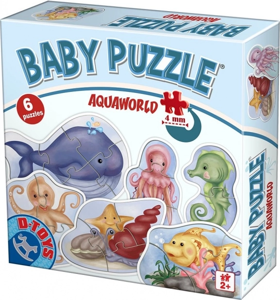 D-Toys baby puzzle Podvodni svet 6v1 (2–5 kosov)