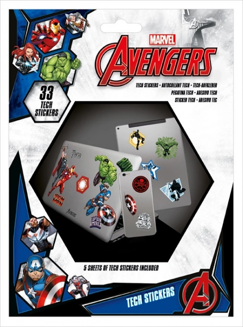 Komplet nalepk Marvel Avengers – 33 kosov