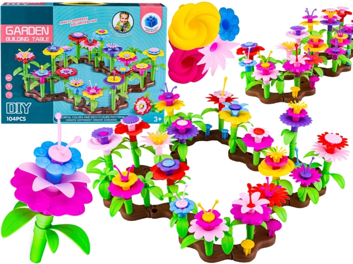 Flower Garden Construction Set – 104 Pieces