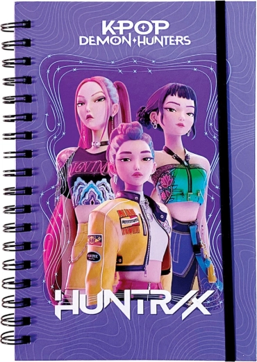 Vijolični spiralni zvezek K-Pop Demon Hunters HUNTR/X