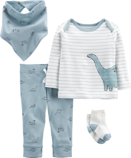 Carter's 4-delni komplet Blue Dino za fante, vel. 46 – PRO, vel. 46