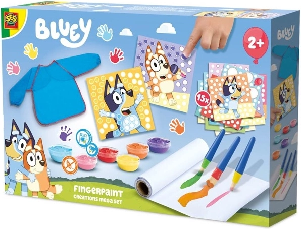 SES Creative Bluey mega set za prstno slikanje