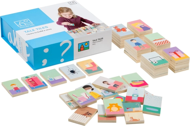 Toys for Life sestavljiva zgodba iz lesenih kock