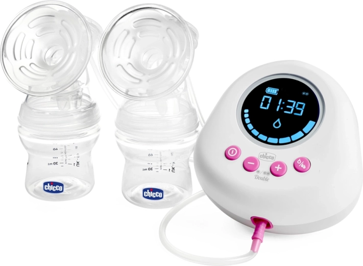 Chicco dvojna električna prsna črpalka za materino mleko Double Pink