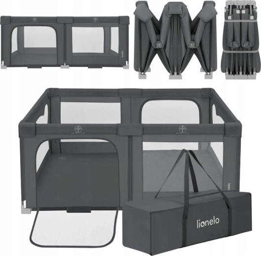 Otroška stajica Lionelo Florence Easy Fold Grey Graphite