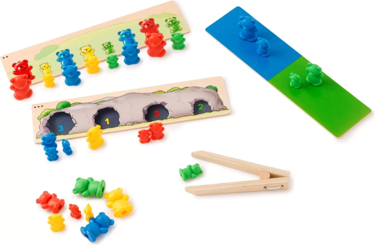 Toys for Life razvrščanje medvedkov po barvi in velikosti