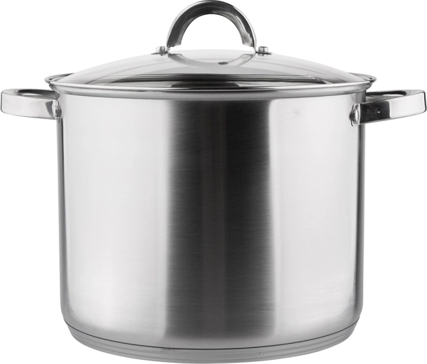 Fabio visok nerjaveč lonec s steklenim pokrovom 26 cm, 10,5 l