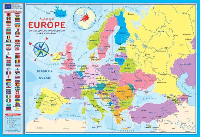 EUROGRAPHICS sestavljanka zemljevid Evrope, 200 kosov