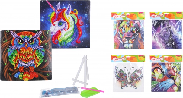 Komplet za diamantno slikanje s stojalom 20 x 20 cm