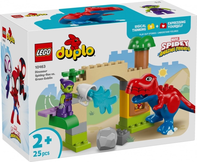 LEGO DUPLO Marvel Spidey-Rex vs. Green Goblin – gradbeni komplet za najmlajše