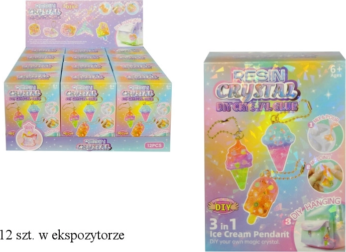 Ustvarjalni komplet za izdelavo gelastih obeskov iz smole