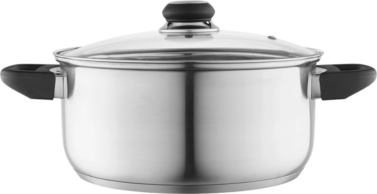 Altom Design nerjaveč lonec emilio 4,2 l, 24 cm s steklenim pokrovom