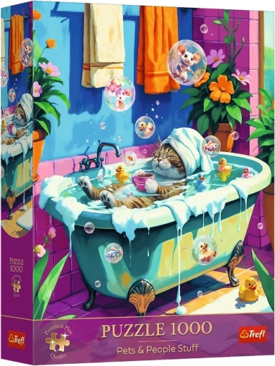 Sestavljanka 1000 Premium Plus – mjau, sprosti se, ponovi