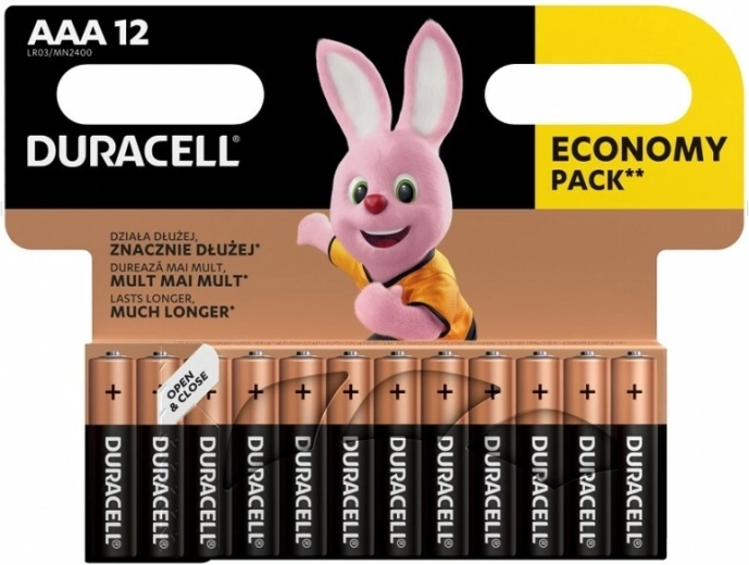 Alkalne baterije AAA DURACELL Basic, 12 kos