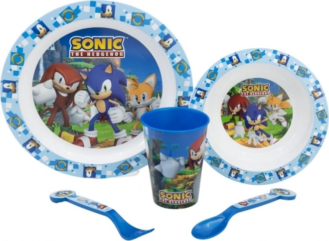 Otroški jedilni set Sonic 5v1