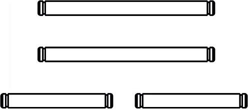 Komplet zglobov Lightray General, 4 kosi