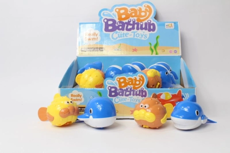 Wind-up floating fish for water – set of 12 pcs