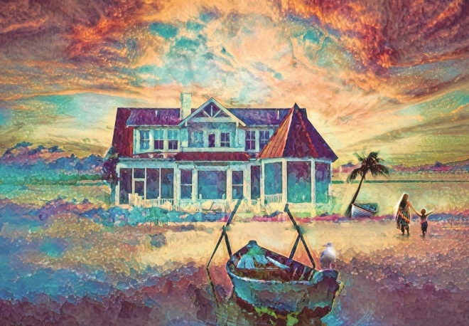 Sestavljanka ANATOLIAN Palmov otok 500 koščkov